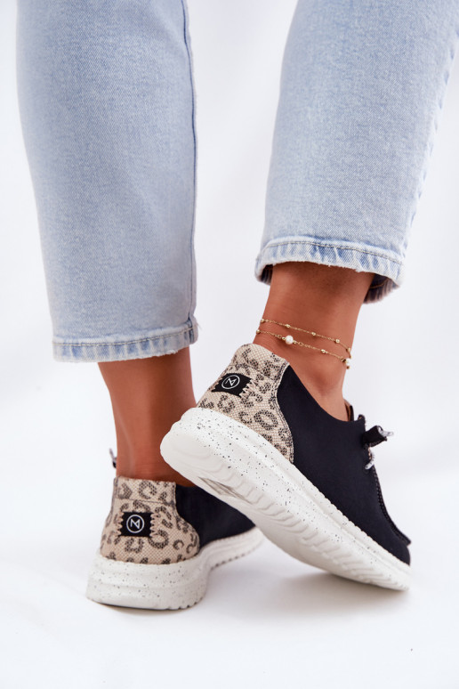 Jednoduché materiál topánky Dámske McKeylor 96116 čierna