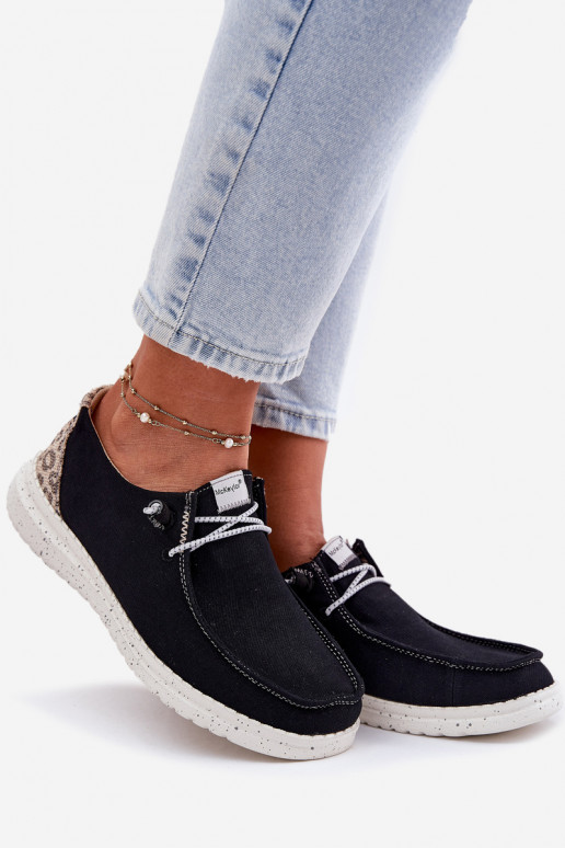 Jednoduché materiál topánky Dámske McKeylor 96116 čierna