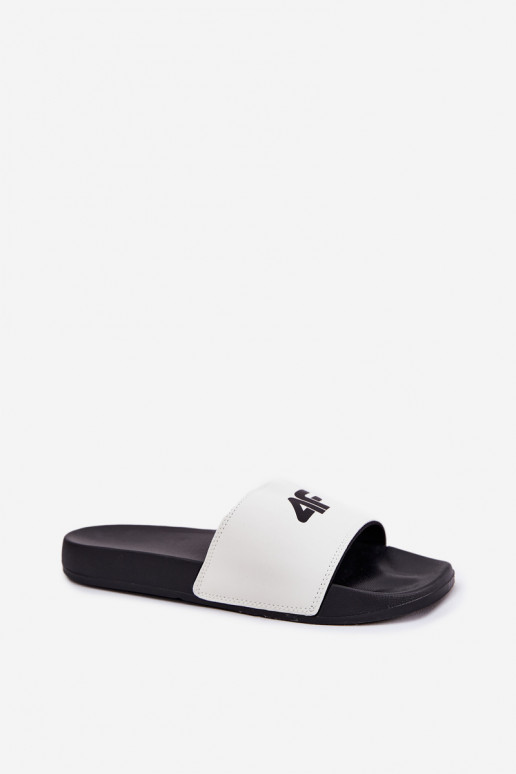 Dámske papuče 4F 4FRMM00FSLIF010-10S biela farba