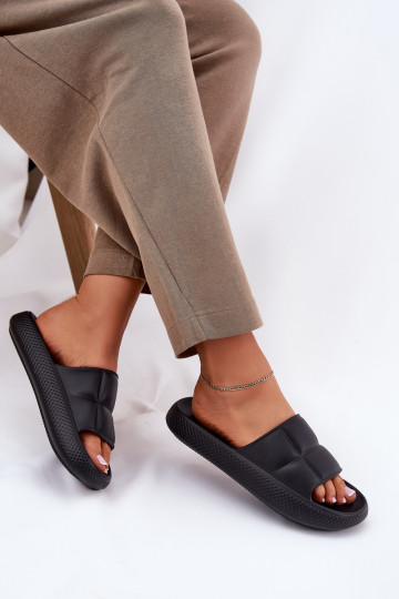 Ľahké papuče Dámske papuče LEE MAYA SLIDER INOMEN LOIN 50251016 čierna