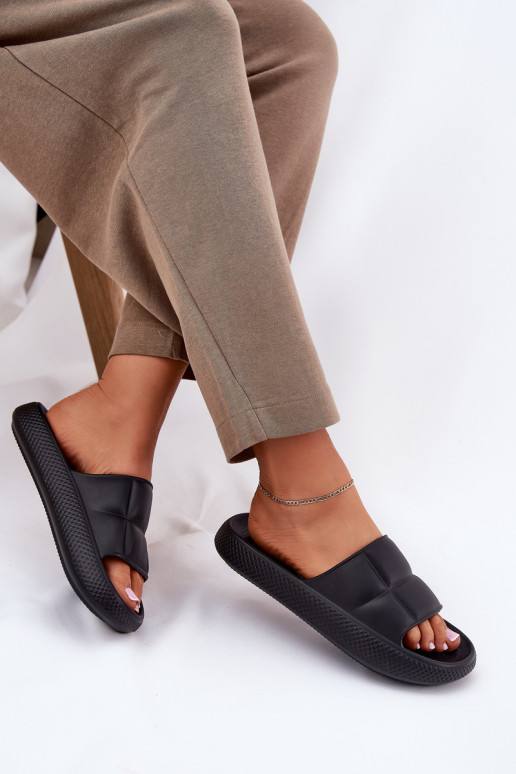 Ľahké papuče Dámske papuče LEE MAYA SLIDER INOMEN LOIN 50251016 čierna