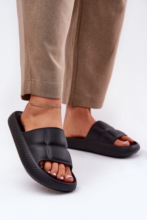 Ľahké papuče Dámske papuče LEE MAYA SLIDER INOMEN LOIN 50251016 čierna