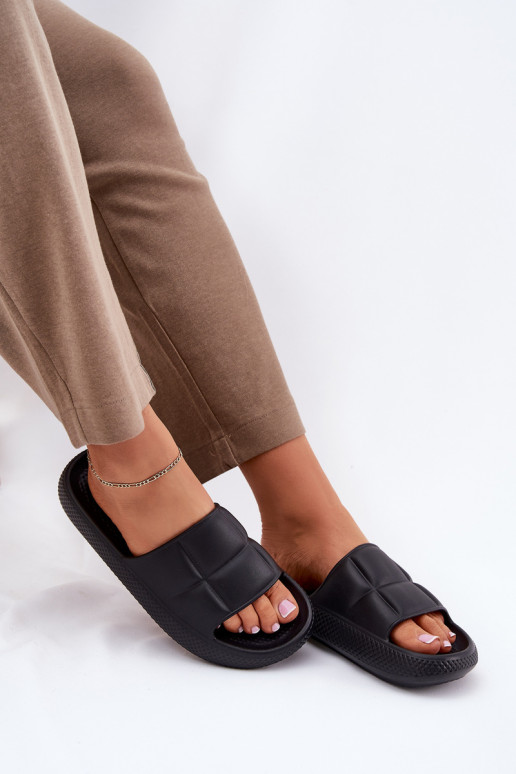 Ľahké papuče Dámske papuče LEE MAYA SLIDER INOMEN LOIN 50251016 čierna