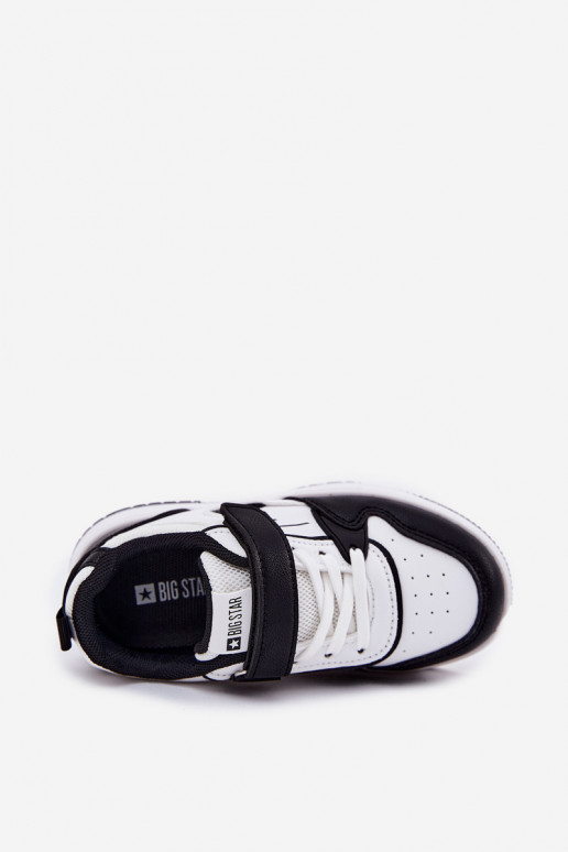 Jednoduché Tenisky model obuvi deti Big Star RR374052 biely-čierna