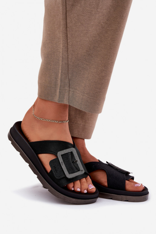 Voňavé Dámske papuče ozdobiť s prackami ZAXY RR285078 čierna Voňavé Dámske papuče ozdobiť s prackami ZAXY RR285078 čierna