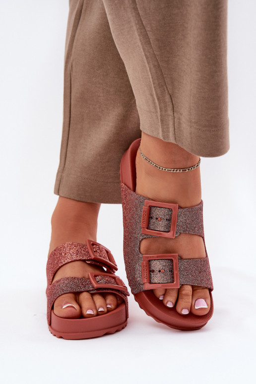 Voňavé Dámske papuče s leskom I s prackamimi ZAXY RR285025 Ružová Voňavé Dámske papuče s leskom I s prackamimi ZAXY RR285025 Ružová