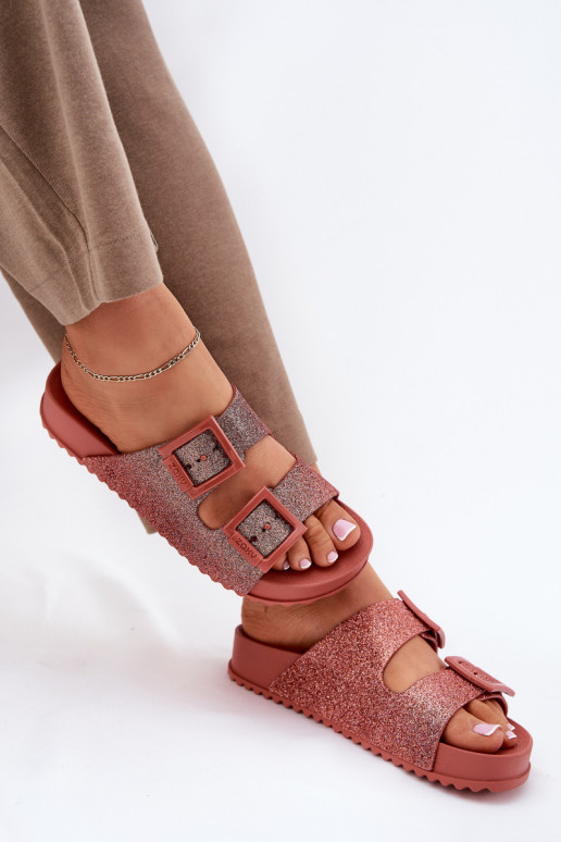 Voňavé Dámske papuče s leskom I s prackamimi ZAXY RR285025 Ružová Voňavé Dámske papuče s leskom I s prackamimi ZAXY RR285025 Ružová