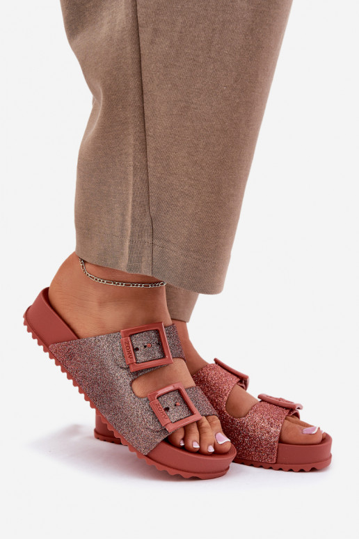 Voňavé Dámske papuče s leskom I s prackamimi ZAXY RR285025 Ružová Voňavé Dámske papuče s leskom I s prackamimi ZAXY RR285025 Ružová