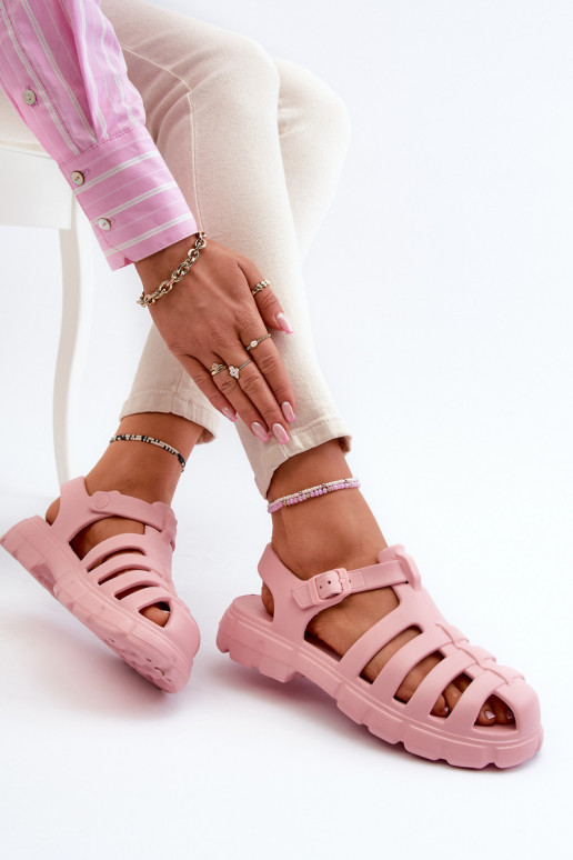 Dámske Ľahké papuče sandále Ružová Gasaria