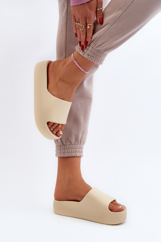 Dámske Papuče Zapnuté hrubej podrážke béžová Oreithano