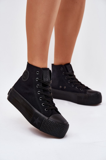 Bežná obuv s platformou Big Star RR274742 čierna 2