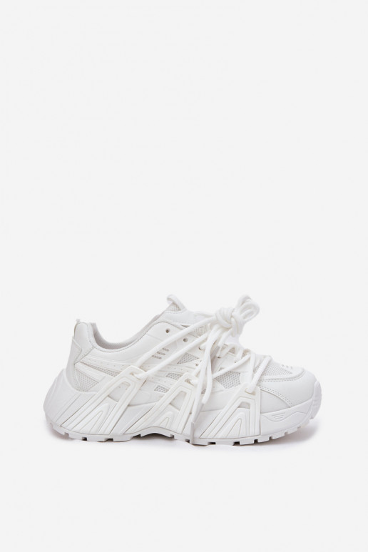 Tenisky model obuvi Dámske Z PodInójnym Šnurovaniem biela farba Onivetta Tenisky model obuvi Dámske Z PodInójnym Šnurovaniem biela farba Onivetta