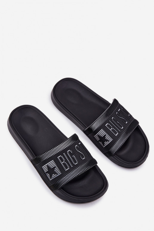 pánske Papuče Big Star RR174A053 čierna pánske Papuče Big Star RR174A053 čierna