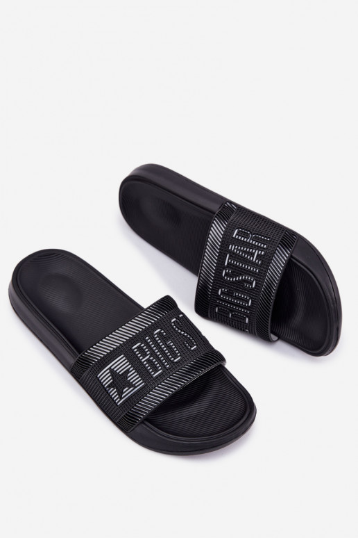 pánske Papuče Big Star RR174A053 čierna pánske Papuče Big Star RR174A053 čierna