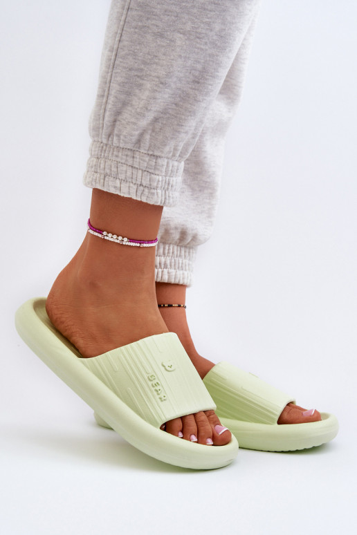 Papuče Ľahké papuče Dámske Jednoduché zelená farba Fenicva Papuče Ľahké papuče Dámske Jednoduché zelená farba Fenicva