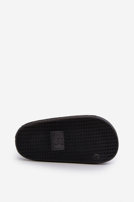 deti Ľahké papuče S medveďom čierna Lindeheta