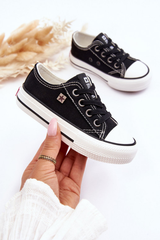 Detský klasický model voľnočasovej obuvi Big Star DD374163 čiernej farby