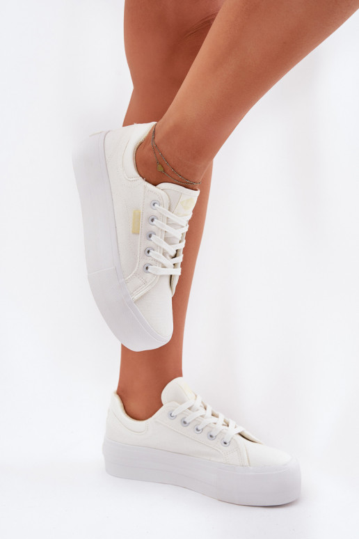 Bežná obuv s platformou Lee Cooper LCIN-25-31-3450L biela farba Bežná obuv s platformou Lee Cooper LCIN-25-31-3450L biela farba