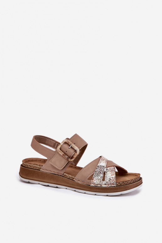 Dámske sandále s prackami Inblu GS000056 béžová Dámske sandále s prackami Inblu GS000056 béžová