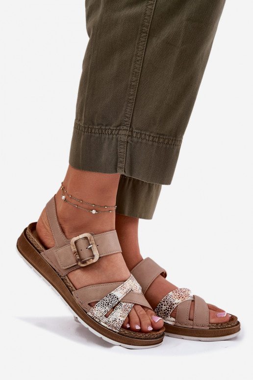 Dámske sandále s prackami Inblu GS000056 béžová Dámske sandále s prackami Inblu GS000056 béžová