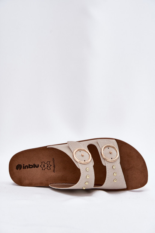 Pohodlné dámske papuče Inblu CP000054 béžová Pohodlné dámske papuče Inblu CP000054 béžová