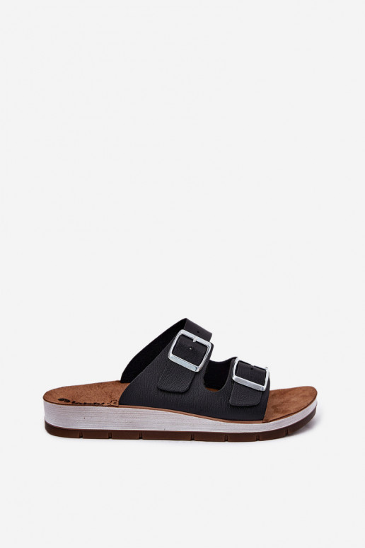 Dámske papuče s prackami Inblu CP000042 čierna Dámske papuče s prackami Inblu CP000042 čierna