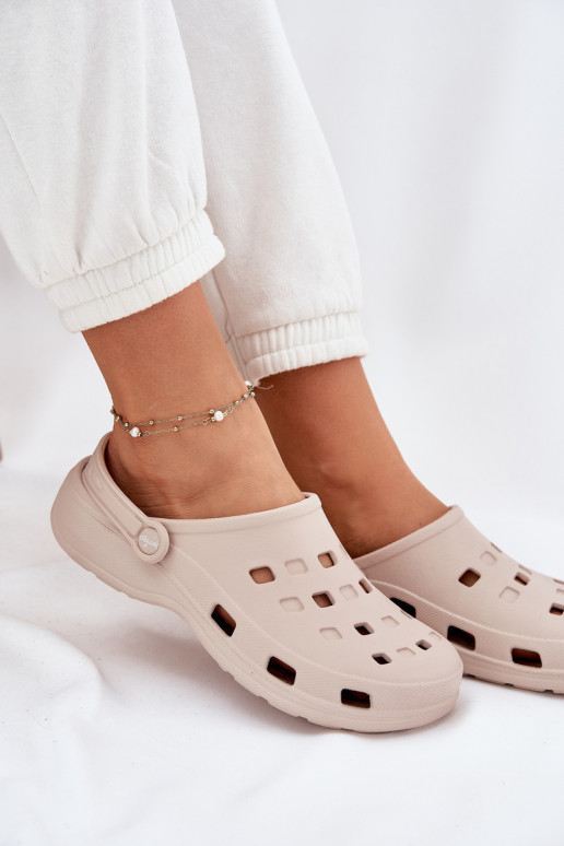 Dámske papuče Ľahké papuče LEMIGO 806 béžová