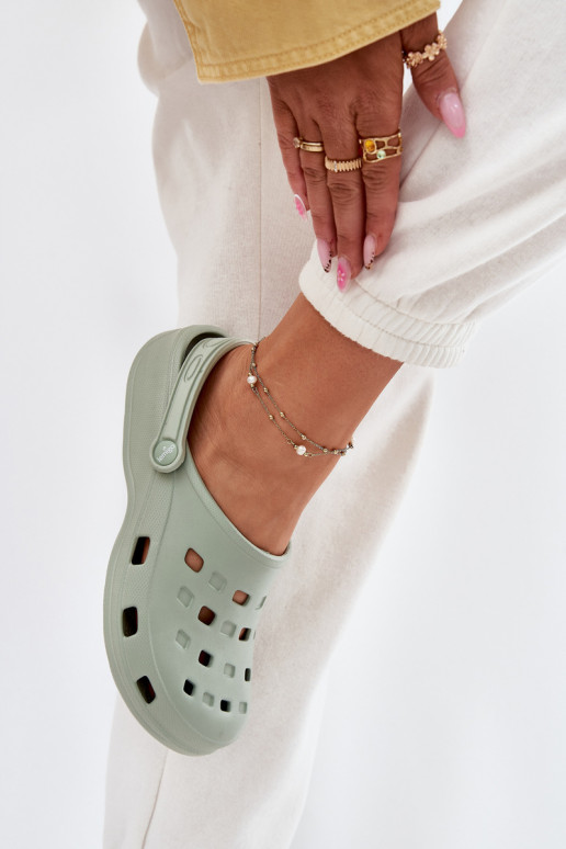 Dámske papuče Ľahké papuče LEMIGO 806 mätové farby