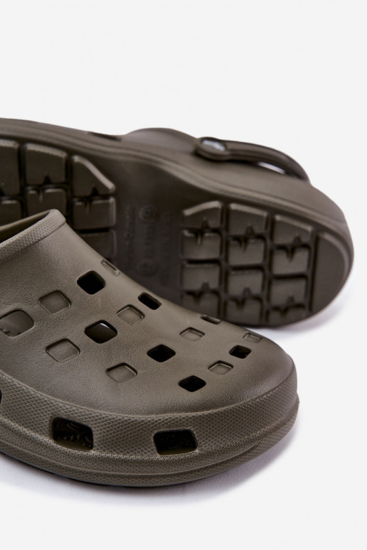 Papuče pánske Ľahké papuče LEMIGO 807 zelená farba