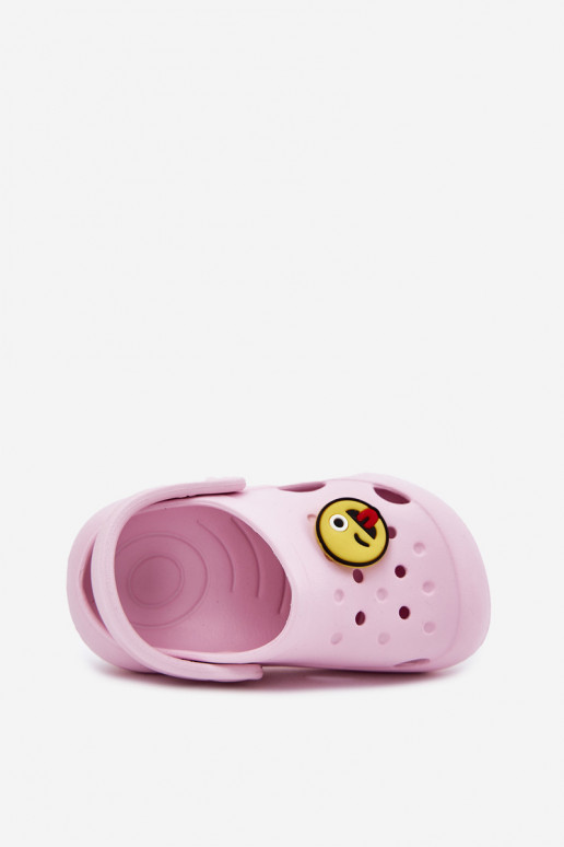 Papuče deti Ľahké papuče Z Przypinką LEMIGOSE 880 Ružová