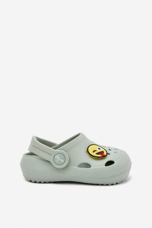 Papuče deti Ľahké papuče Z Przypinką LEMIGOSE 880 mätové farby