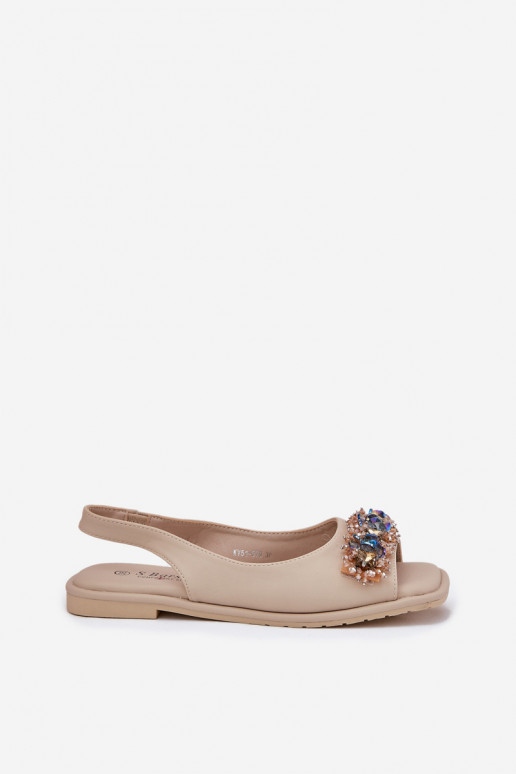 Sandále pre ženy so svietiacimi otvormi S.Barski KV51-079 béžová