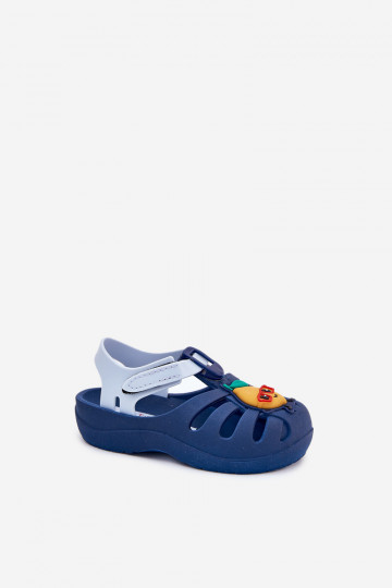 Detské sandále s lepkavými zapínaniami Ipanema Summer XIV Baby 83615 tmavomodrej farby 2