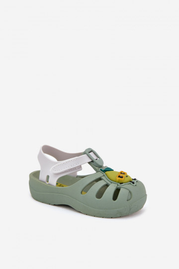 Detské sandále s lepkavými zapínaniami Ipanema Summer XIV Baby 83615 zelenej farby 2