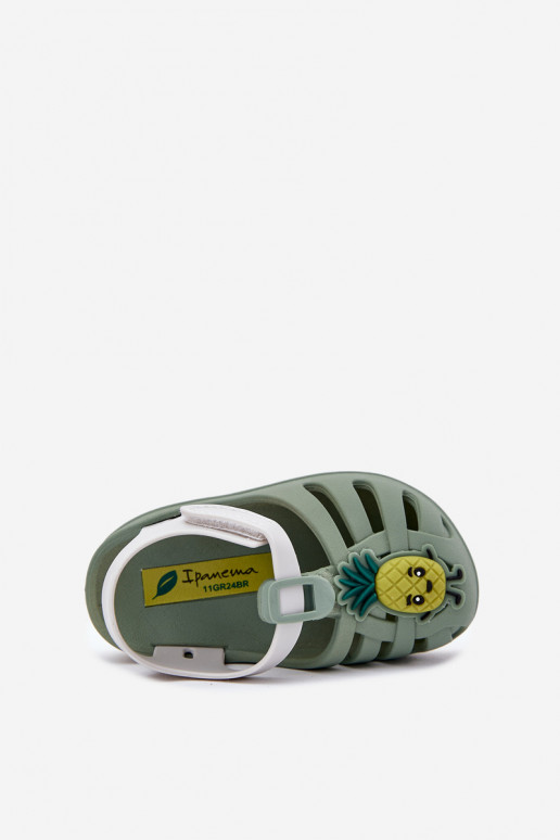 sandále deti s lepiacimi spojkami OInoce 83615 Ipanema Summer XIV Baby zelená farba sandále deti s lepiacimi spojkami OInoce 83615 Ipanema Summer XIV Baby zelená farba