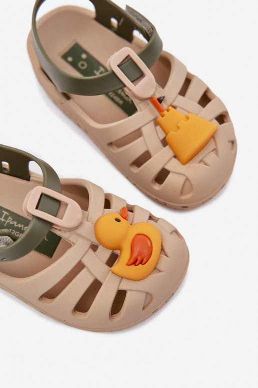 sandále deti s lepiacimi spojkami 83619 Ipanema Summer XV Baby béžová