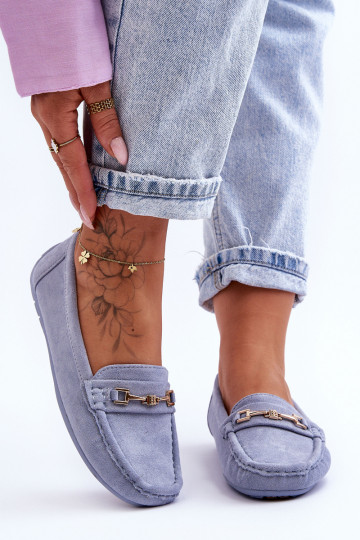 Dámske Klasické semišové mokasíny Modrá Corinell 2