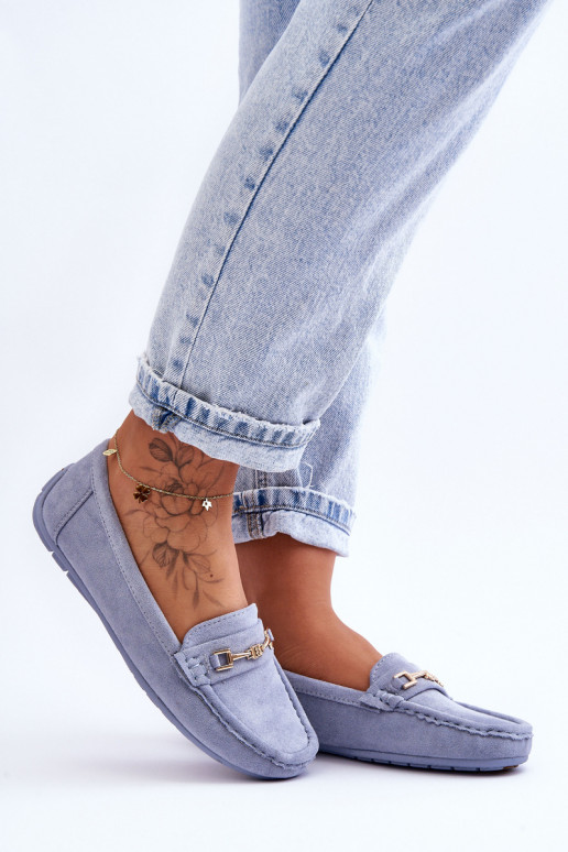 Dámske Klasické semišové mokasíny Modrá Corinell Dámske Klasické semišové mokasíny Modrá Corinell