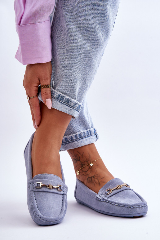 Dámske Klasické semišové mokasíny Modrá Corinell Dámske Klasické semišové mokasíny Modrá Corinell