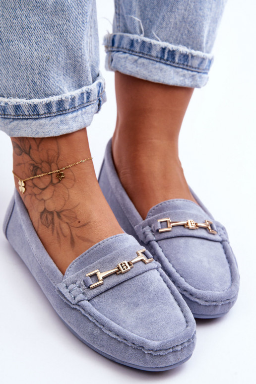 Dámske Klasické semišové mokasíny Modrá Corinell Dámske Klasické semišové mokasíny Modrá Corinell