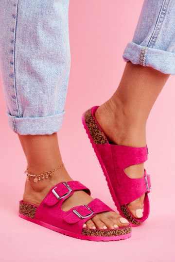 Dámske Papuče Zapnuté Korek s prackami Ružová Si Senor