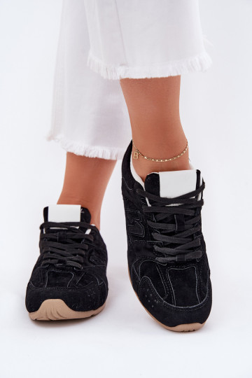 tenisky Dámske Z z eko semišuu čierna Dorella