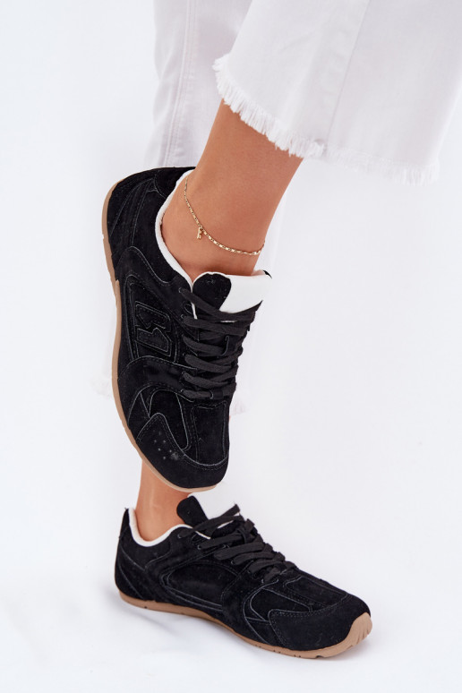 tenisky Dámske Z z eko semišuu čierna Dorella