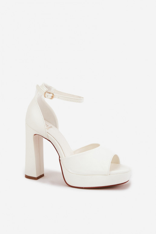 Ženské vysoké sandále s platformou z...