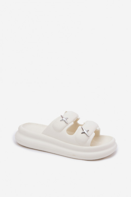 Ľahké papuče Dámske papuče s platformou slonovina FaloInena