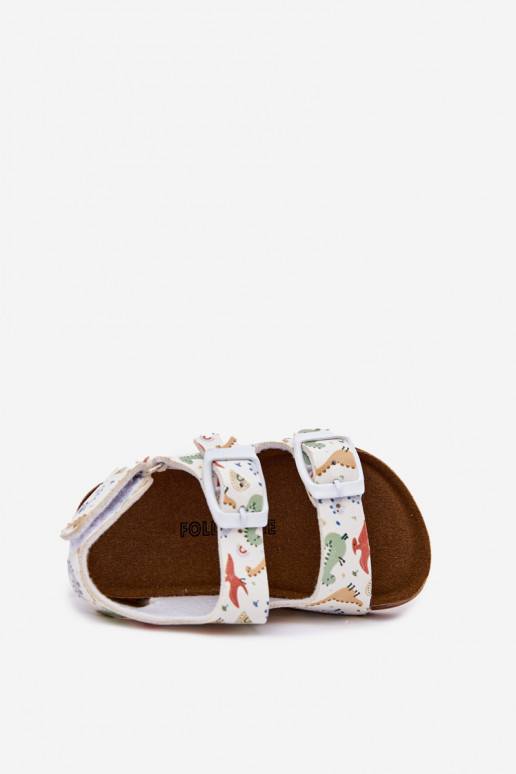 Detské sandále Zapnuté korkovej podrážke s prackami Dinosaury Rôzne farby Thessa
