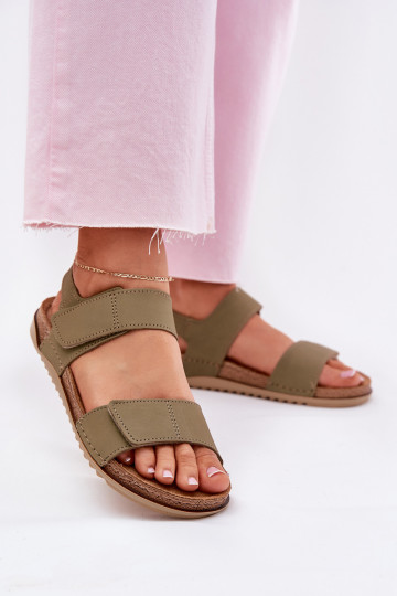 Dámske sandále Dámske Inblu AA0001KU zelená farba