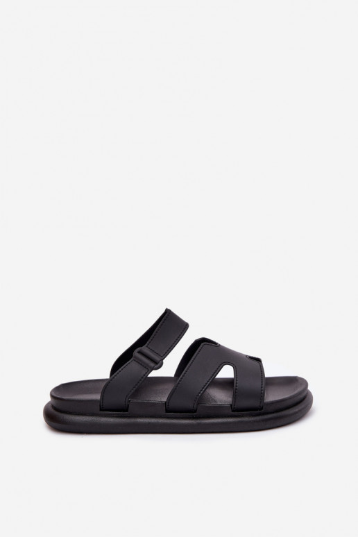 Guma Dámske papuče s popruhmi čierna Tavirae