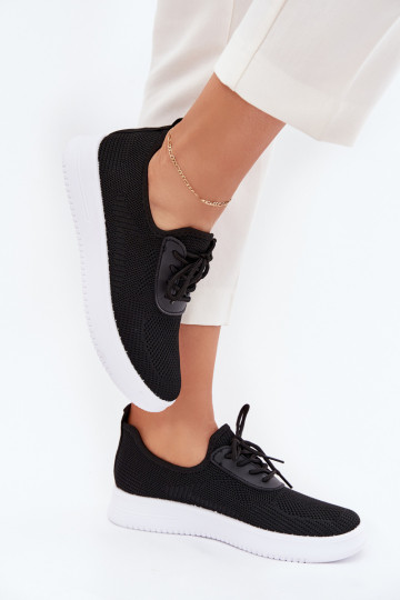 materiál Trvalý model tenisky s platformou Dámske čierna Kalyra