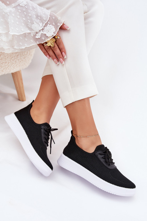 materiál Trvalý model tenisky s platformou Dámske čierna Kalyra